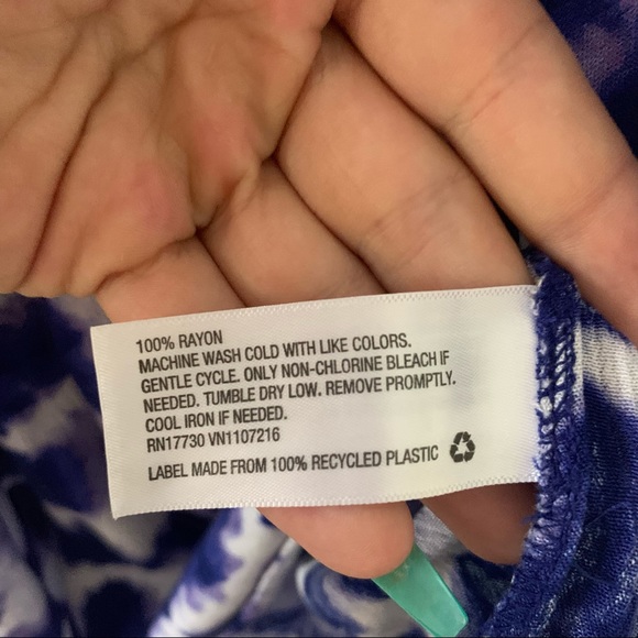 Mossimo Blue Tye Die Mini Summer Small Dress - Picture 10 of 10